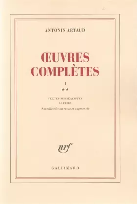 Couverture du produit · Oeuvres complètes, tome 1, volume 2