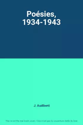 Couverture du produit · Poésies, 1934-1943