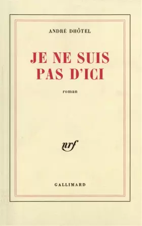 Couverture du produit · Je ne suis pas d'ici