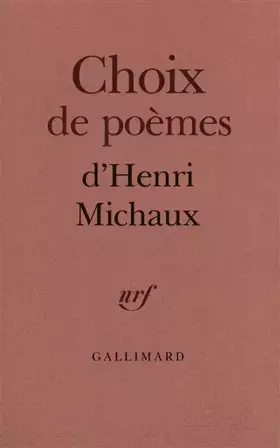 Couverture du produit · Choix de poèmes