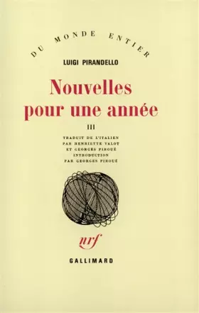 Couverture du produit · Nouvelles pour une année III