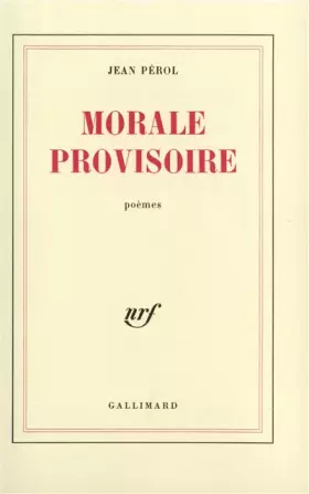 Couverture du produit · Morale provisoire