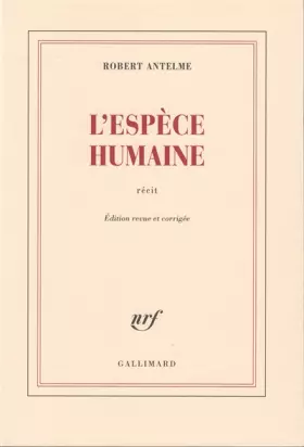 Couverture du produit · L'Espèce humaine
