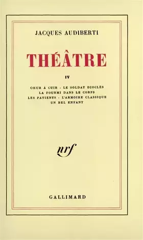 Couverture du produit · Théâtre, tome 4