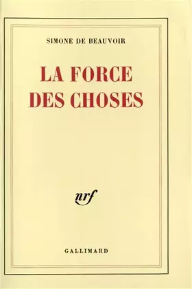 Couverture du produit · La Force des choses