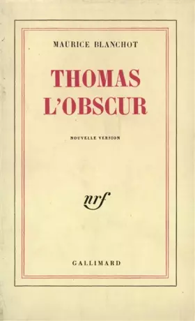 Couverture du produit · Thomas l'obscur