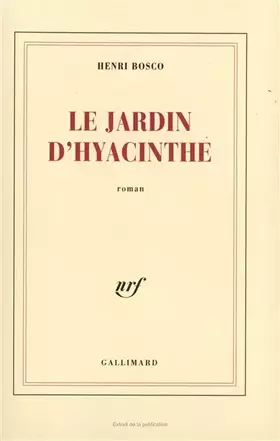 Couverture du produit · Le Jardin de Hyacinthe
