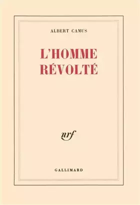 Couverture du produit · L'Homme révolté