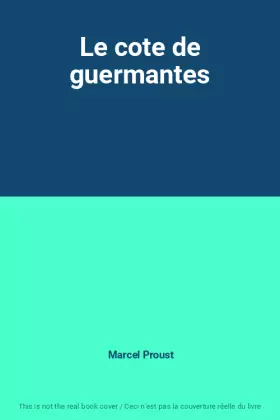 Couverture du produit · Le cote de guermantes