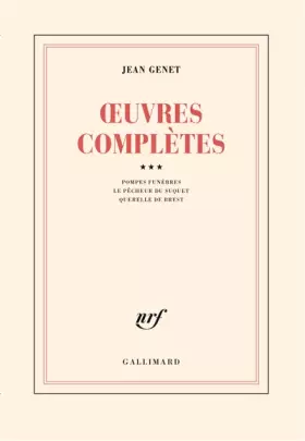 Couverture du produit · Oeuvres complètes, tome 3
