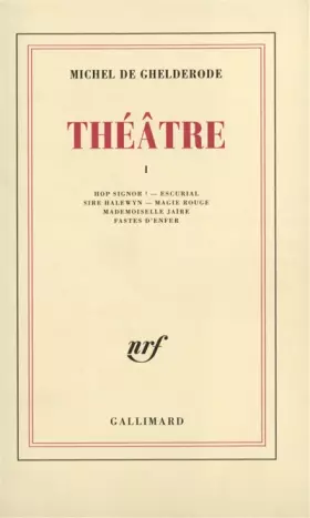 Couverture du produit · Théâtre I