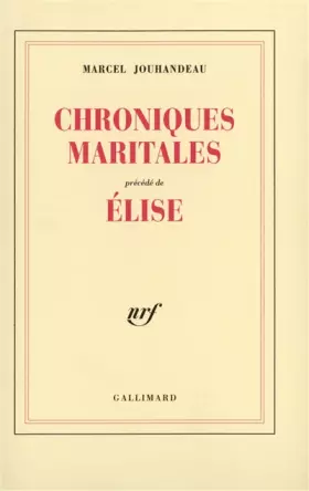 Couverture du produit · Chroniques maritales