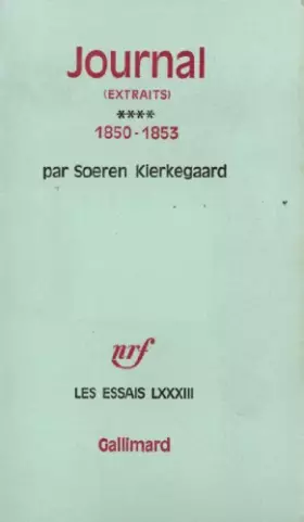 Couverture du produit · Journal (Tome 4-1850-1853): Extraits