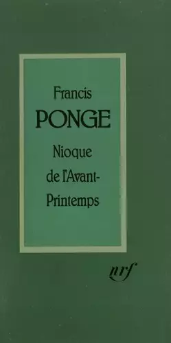 Couverture du produit · Nioque de l'avant printemps