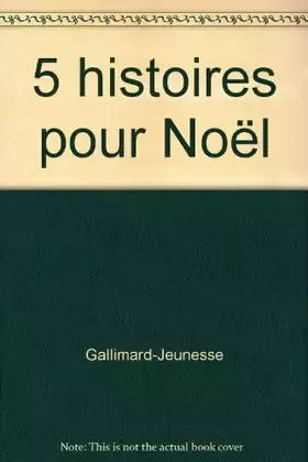 Couverture du produit · 5 histoires pour Noël