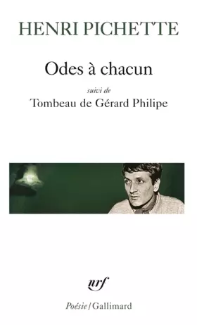 Couverture du produit · Odes à chacun/Tombeau de Gérard Philipe
