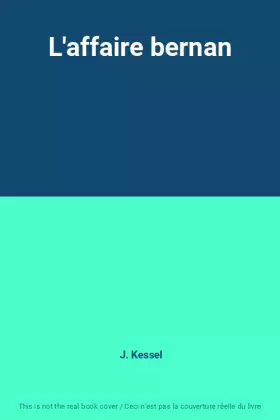 Couverture du produit · L'affaire bernan