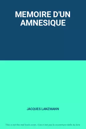 Couverture du produit · MEMOIRE D'UN AMNESIQUE