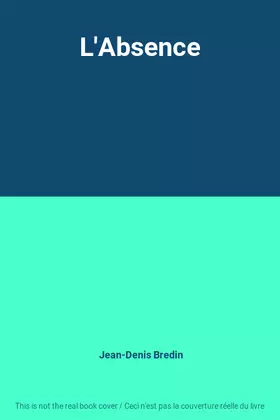 Couverture du produit · L'Absence