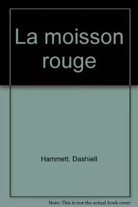 Couverture du produit · La Moisson rouge