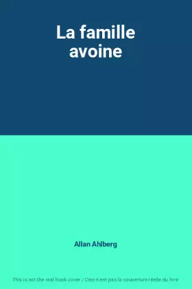 Couverture du produit · La famille avoine