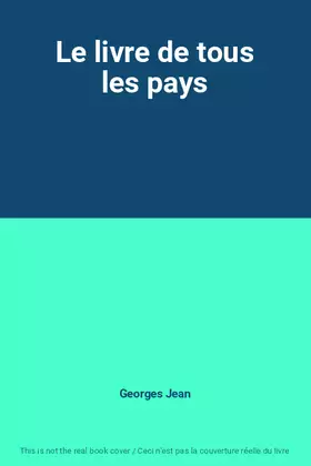 Couverture du produit · Le livre de tous les pays