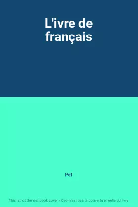 Couverture du produit · L'ivre de français