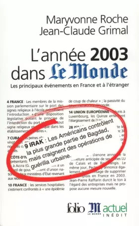 Couverture du produit · L'Année 2003 dans "Le Monde"