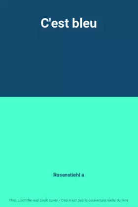 Couverture du produit · C'est bleu
