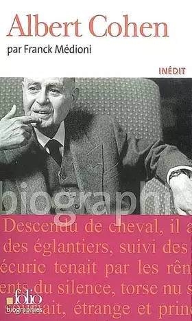 Couverture du produit · Albert Cohen