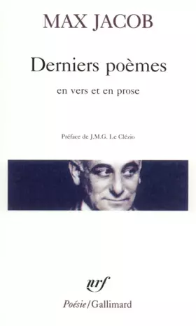 Couverture du produit · Derniers poèmes en vers et en prose