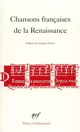 Couverture du produit · Chansons françaises de la Renaissance