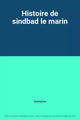 Couverture du produit · Histoire de sindbad le marin