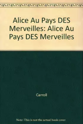 Couverture du produit · Alice au pays des merveilles