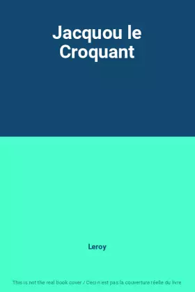 Couverture du produit · Jacquou le Croquant