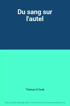 Couverture du produit · Du sang sur l'autel