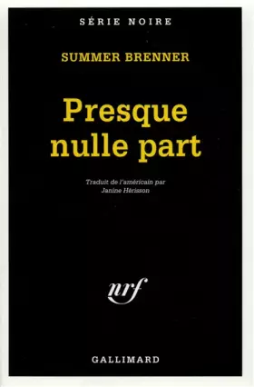 Couverture du produit · Presque nulle part