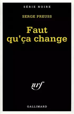 Couverture du produit · Faut qu'ça change