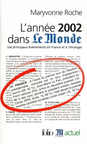 Couverture du produit · L'année 2002 dans "Le Monde"