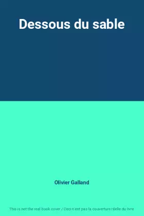 Couverture du produit · Dessous du sable