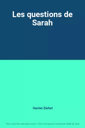 Couverture du produit · Les questions de Sarah