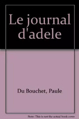 Couverture du produit · Le journal d'Adèle