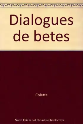 Couverture du produit · DIALOGUES DE BETES      A