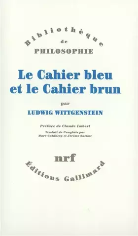 Couverture du produit · Le Cahier bleu et le Cahier brun