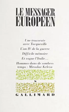 Couverture du produit · Le Messager européen, numéro 8