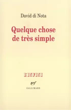 Couverture du produit · Quelque chose de très simple