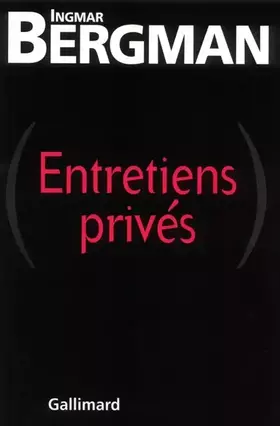 Couverture du produit · Entretiens privés