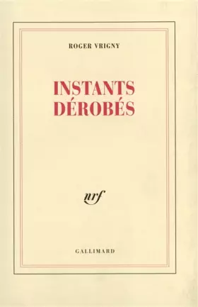 Couverture du produit · Instants dérobés