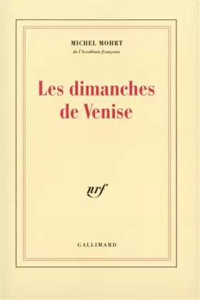 Couverture du produit · Les Dimanches de Venise