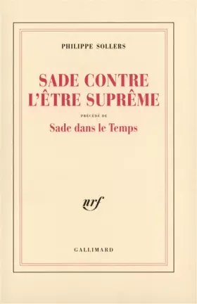 Couverture du produit · Sade contre l'être suprême